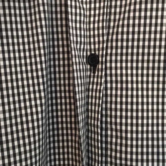 Gingham Print Ruffle Sleeve Button Up - Picture 6 of 9